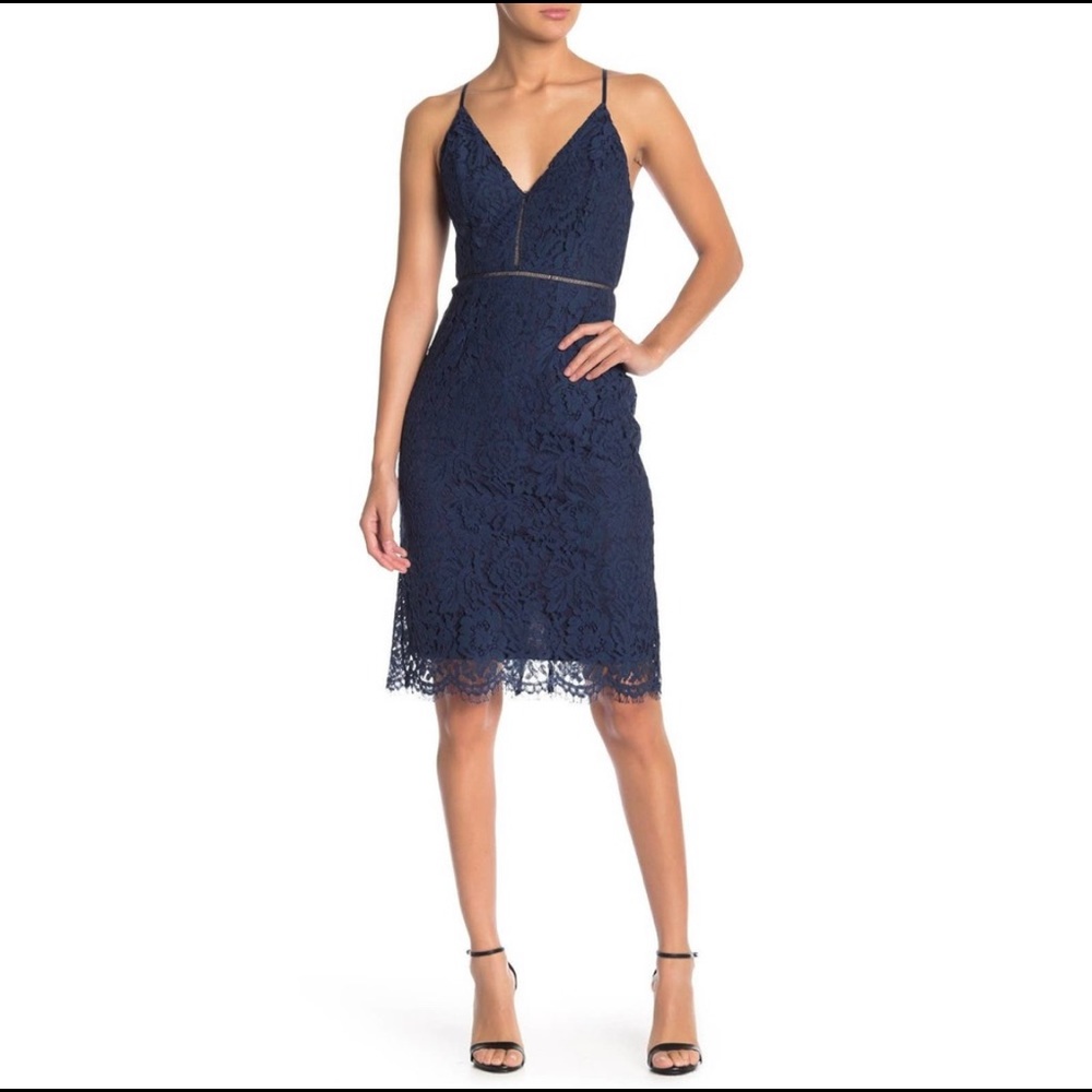 ASTR The Label Navy Dress Size XS Wedding Guest Date Night